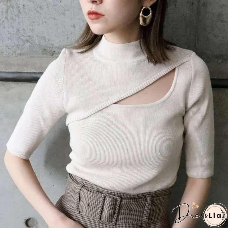 Christmas Gift Kuzuwata Japanese Jumpers Autumn Winter New Women Sweaters Sexy Hollow
