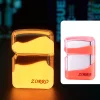Luminous Quicksand Cool Kerosene Lighter with Classic Grinding Wheel Windproof Luxury Kerosene Lighter