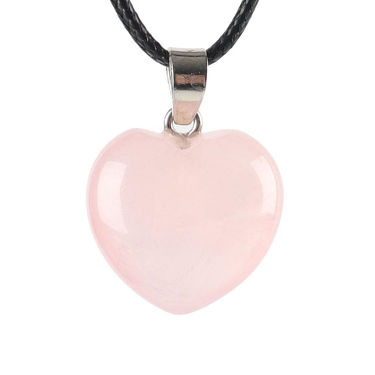 Rose Quartz Love Heart Shaped Gemstone Pendant Crystal wholesale suppliers