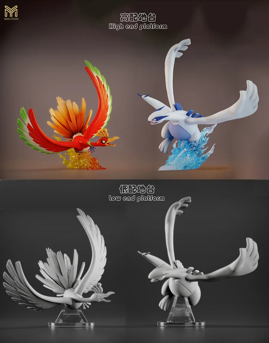 MINE Studio - Pokémon Legendary Pokémon Series #3 Lugia & Ho-Oh 1