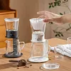 Portable Home Automatic Tea Brewing Set, Glass Teapot with Tea and Water Separator