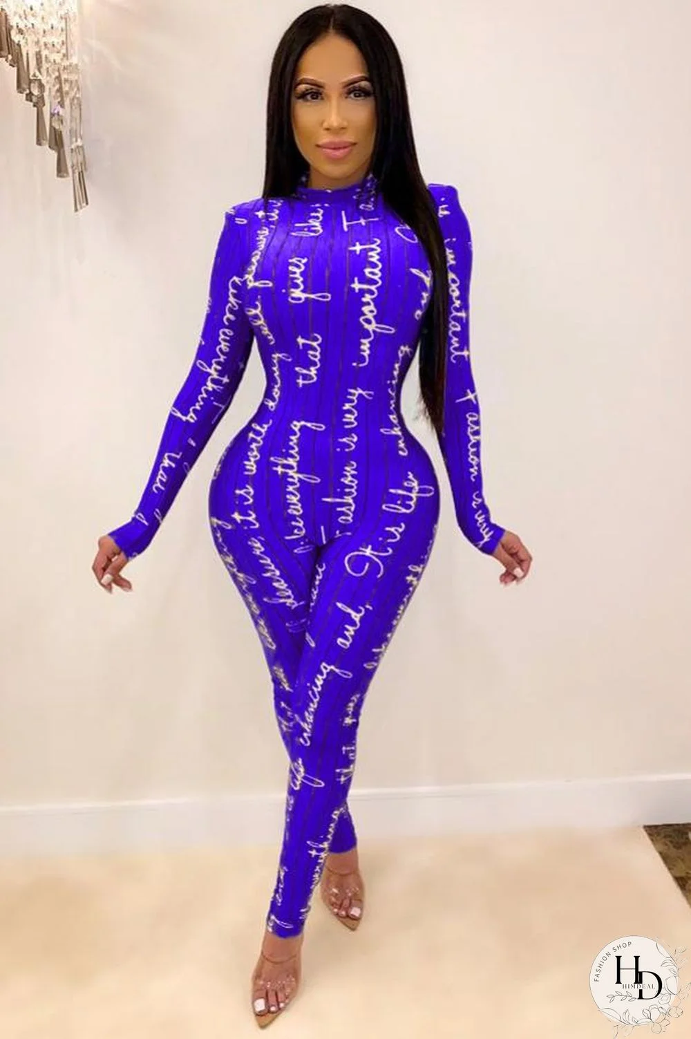 Red Fashion letter Print Polyester Long Sleeve O Neck