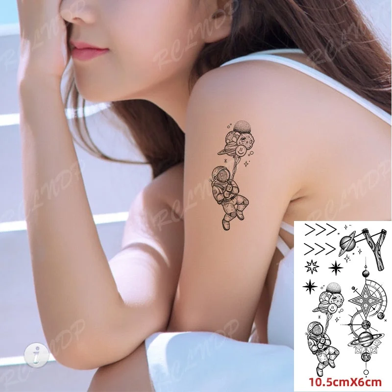 Waterproof Temporary Tattoo Sticker Small Cute Flower Plant Body Art Flash Tatoo Fake Tatto for Women Men