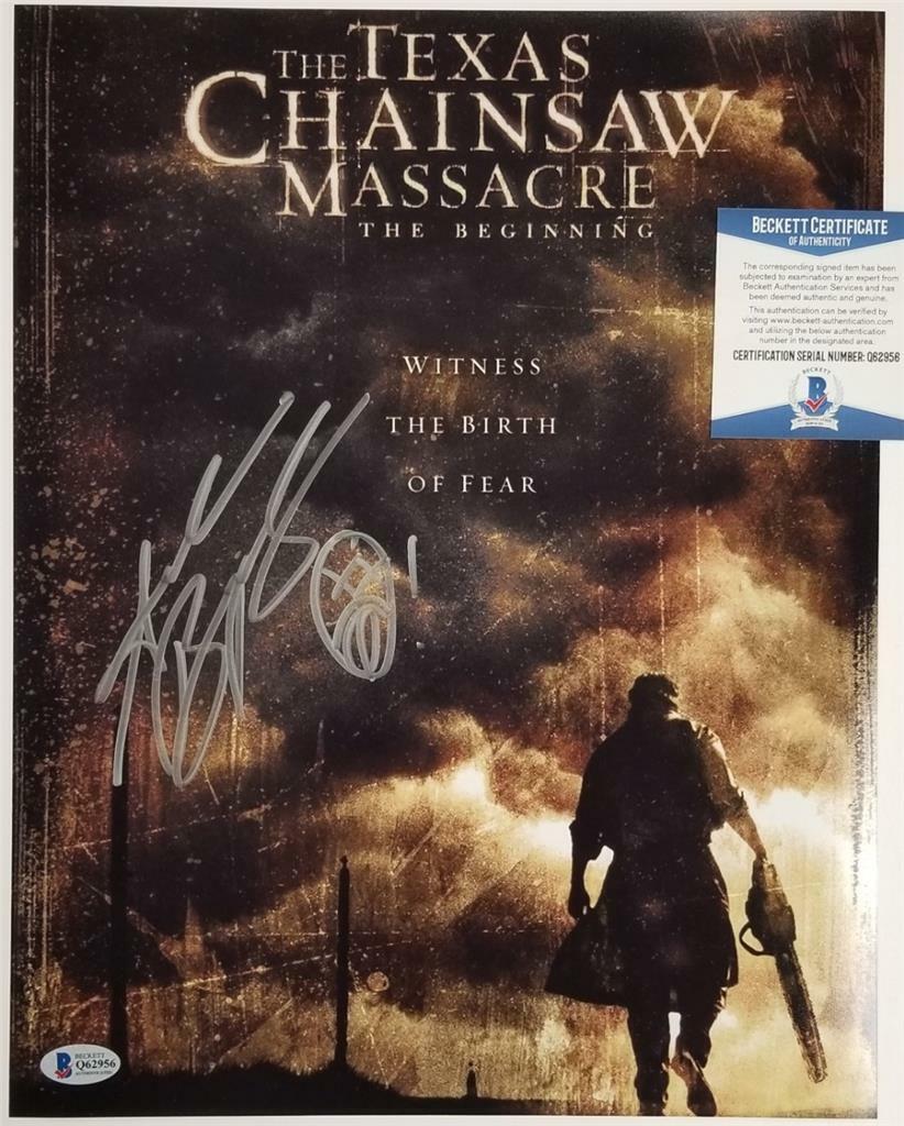 Andrew Bryniarski signed Texas Chainsaw Massacre 11x14 Photo Poster painting #2 ~Beckett BAS COA