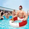 Muscle Men Inflatable Swim Ring Blow Up Swim Tube PVC Pool Floats for Pool Beach