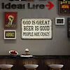 God is great beer is good - Vintage Metal Signs - 20*30cm/30*40cm