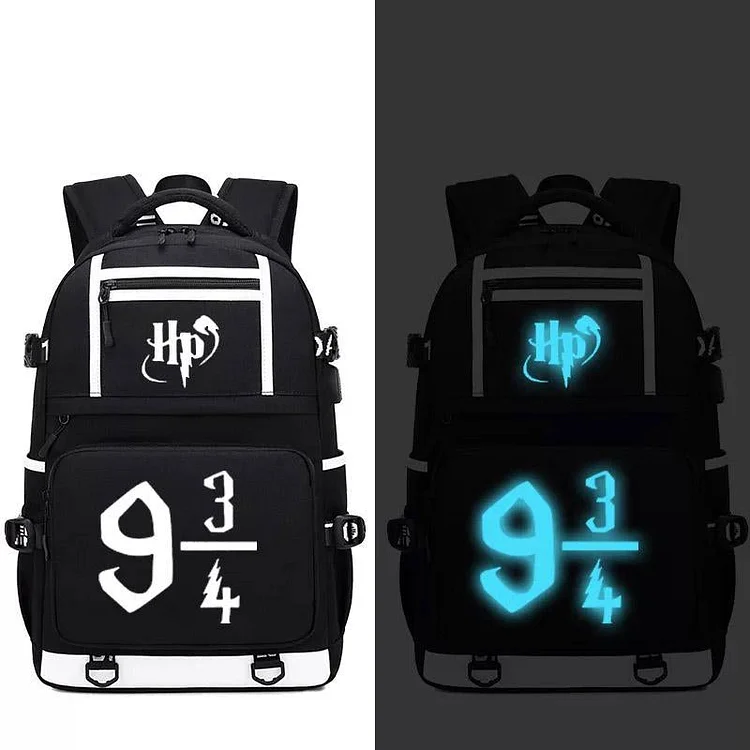 Mayoulove Harry Potter #5 USB Charging Backpack School NoteBook Laptop Travel Bags-Mayoulove