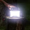 Solar Camping Lantern Long Range Portable Lantern Lamp Waterproof (Black)
