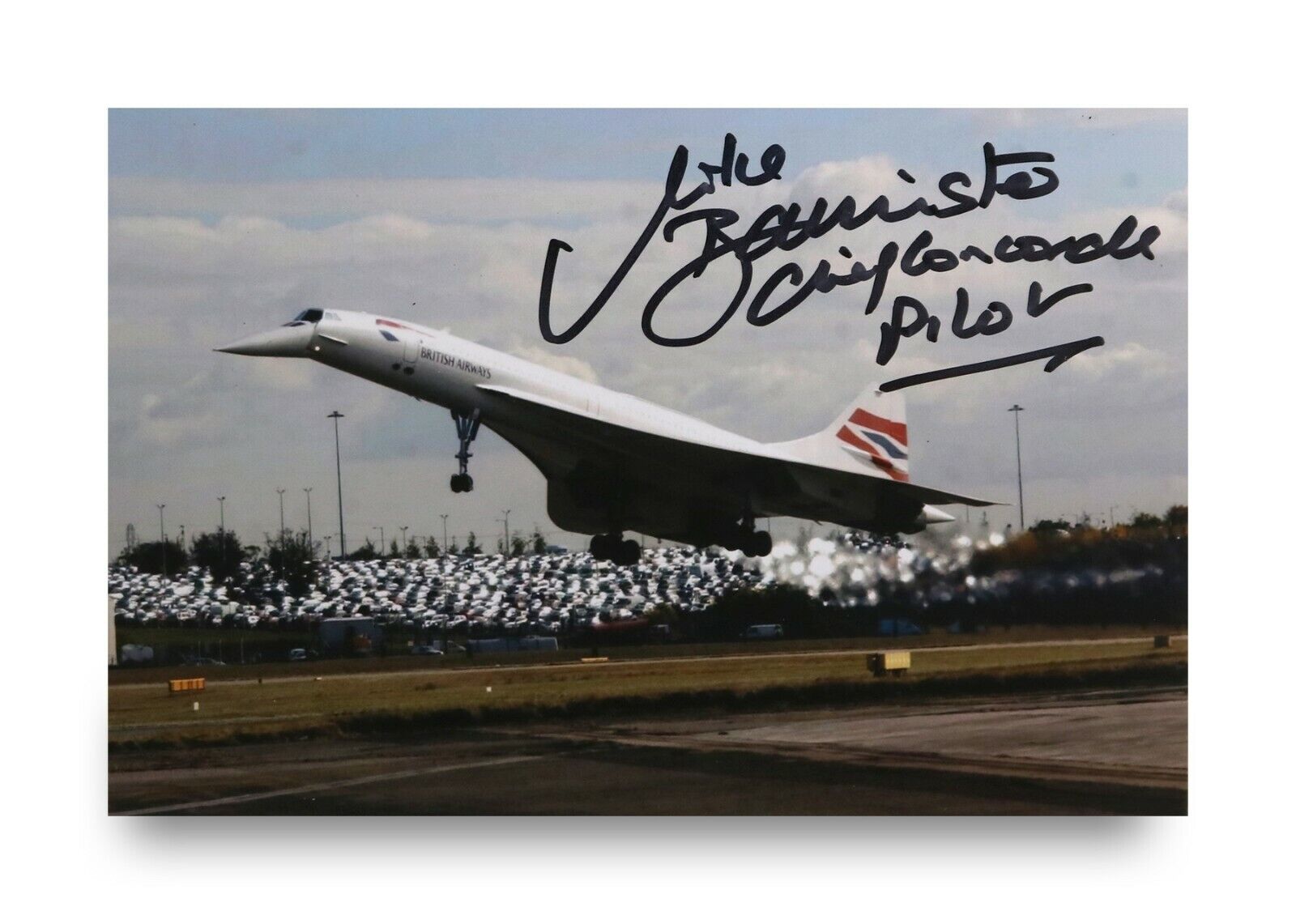 Mike Bannister Signed 6x4 Photo Poster painting Chief Concorde Pilot Autograph Memorabilia + COA