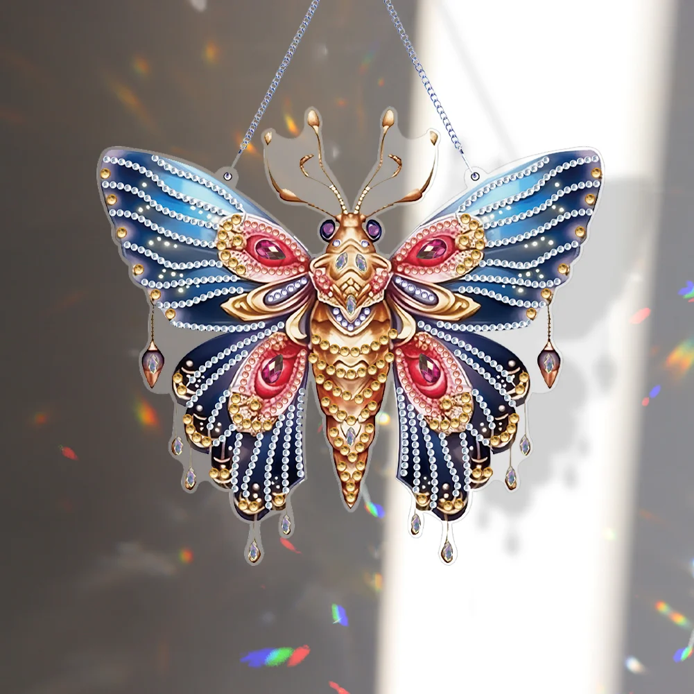 DIY Butterfly Acrylic Single Side Special Shaped Diamond Painting Hanging Ornament