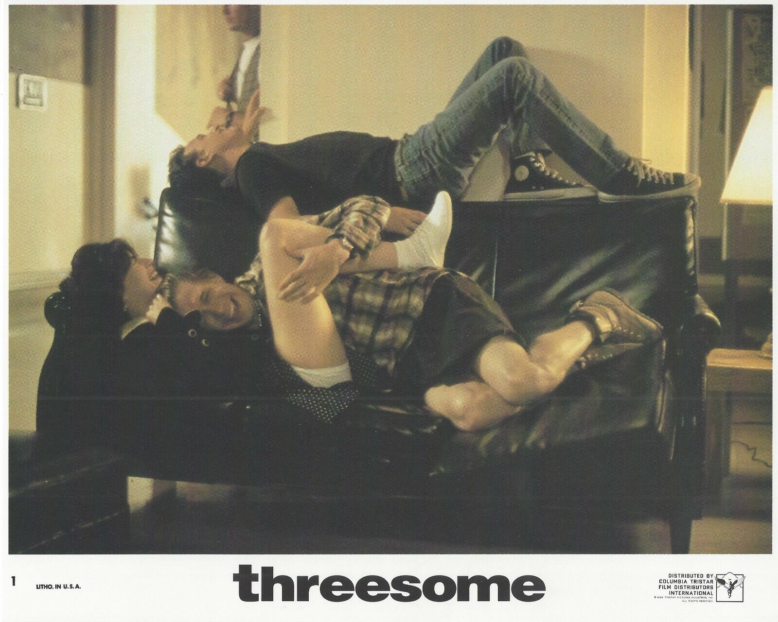 Threesome Original 8x10 Lobby Card Poster Photo Poster painting 1994 #1 Baldwin Boyle Fleming