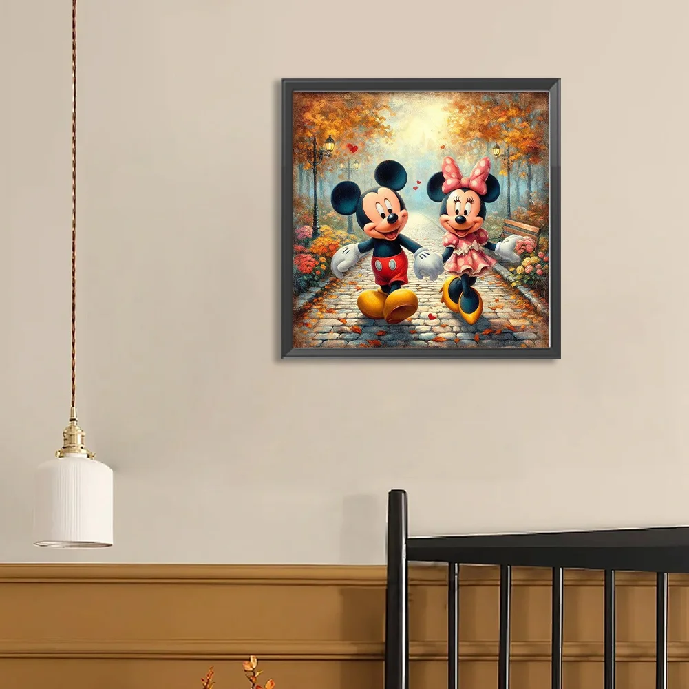 Diamond Painting - Full Round Drill - Mickey Minnie(Canvas|40*40cm)