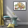 Apple Afternoon Tea-14CT Stamped Cross Stitch 26*19cm/10.24*7.48in
