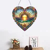 (US Only)Sunrise 2D Flat DIY Diamond Art Suncatcher Diamond Art Pendant for Home Decor