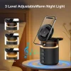Multifunctional Wireless Charger For Watch, Earphone, Mobile Phone, Magnetic Charging, 5.4 Bluetooth Speaker, Light
