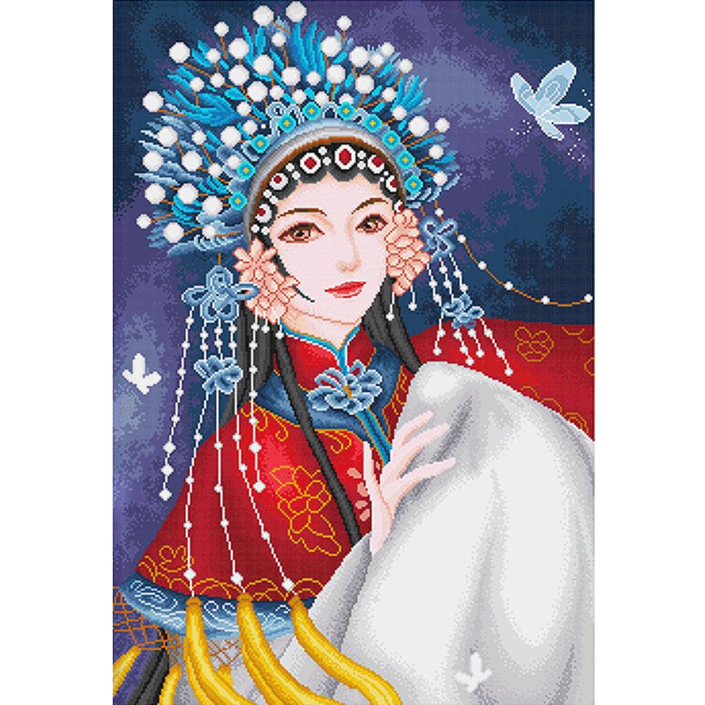 

Peking Opera - 11CT Stamped Cross Stitch - 65*90cm, 501 Original