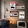4pcs - Beware of Pig- Vintage Metal Signs(12*16Inch)