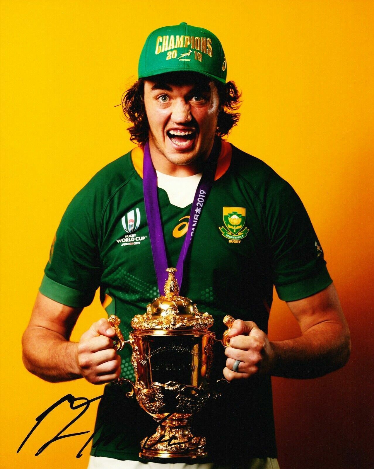 Franco Mostert Signed 10X8 Photo Poster painting SPRINGBOKS South Africa AFTAL COA (B)