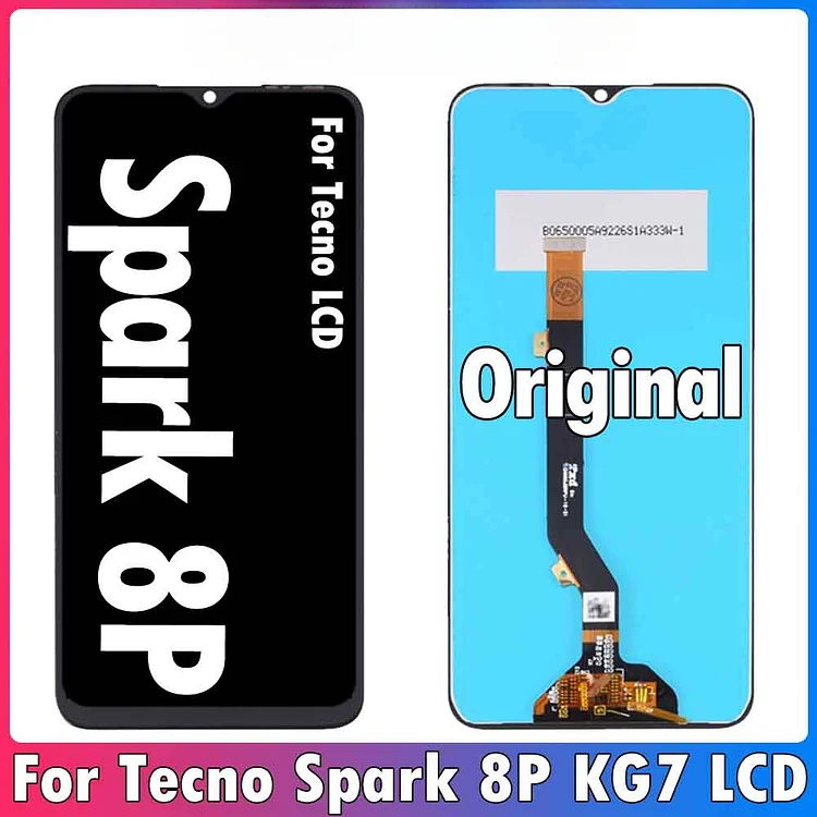 6.6" Original For Tecno Spark 8P KG7 KG7H KG7N LCD Display Touch Screen Digitizer Panel Assembly Spark 8P Display Repair Parts