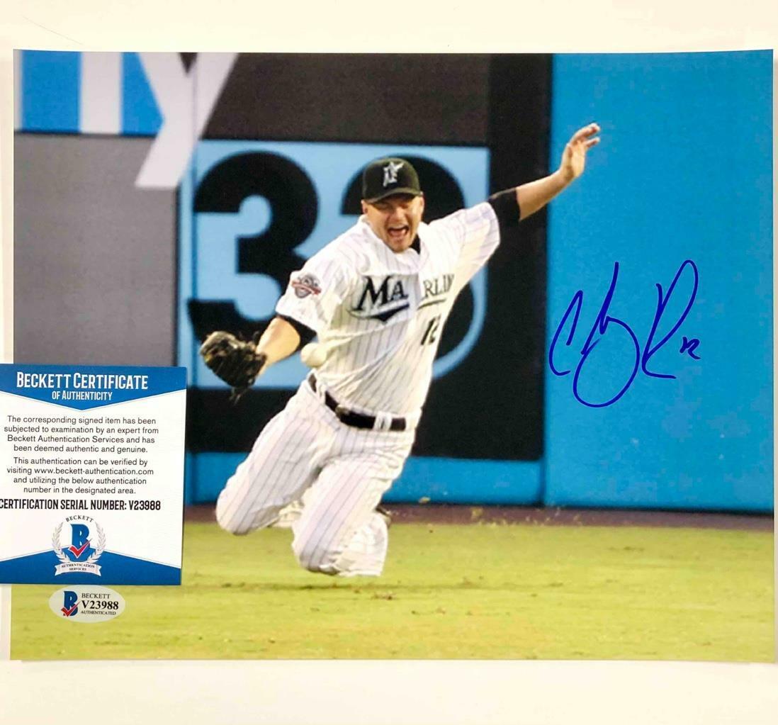 2010 NLCS MVP Cody Ross autograph Marlins signed 8x10 Photo Poster painting BAS COA Beckett READ