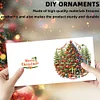(US Only)6PCS Christmas Tree DIY Diamond Art Greeting Cards Congratulations Cards & Gifts