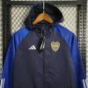 2023/2024 Boca Windbreaker Black Blue Soccer Jersey