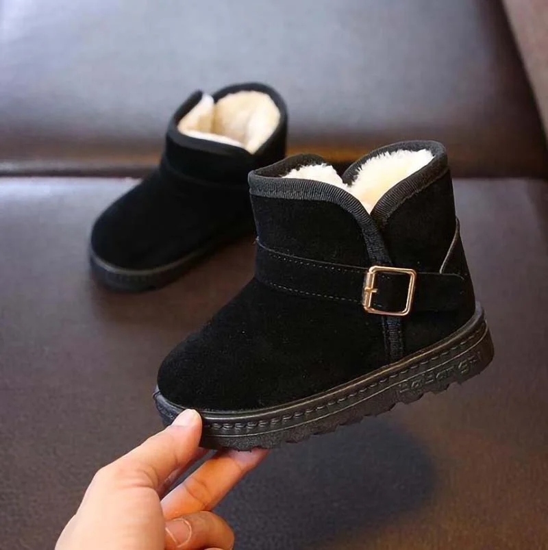 Letclo™ Winter Children's Velvet Anti-skid Warm Cotton Shoes letclo Letclo