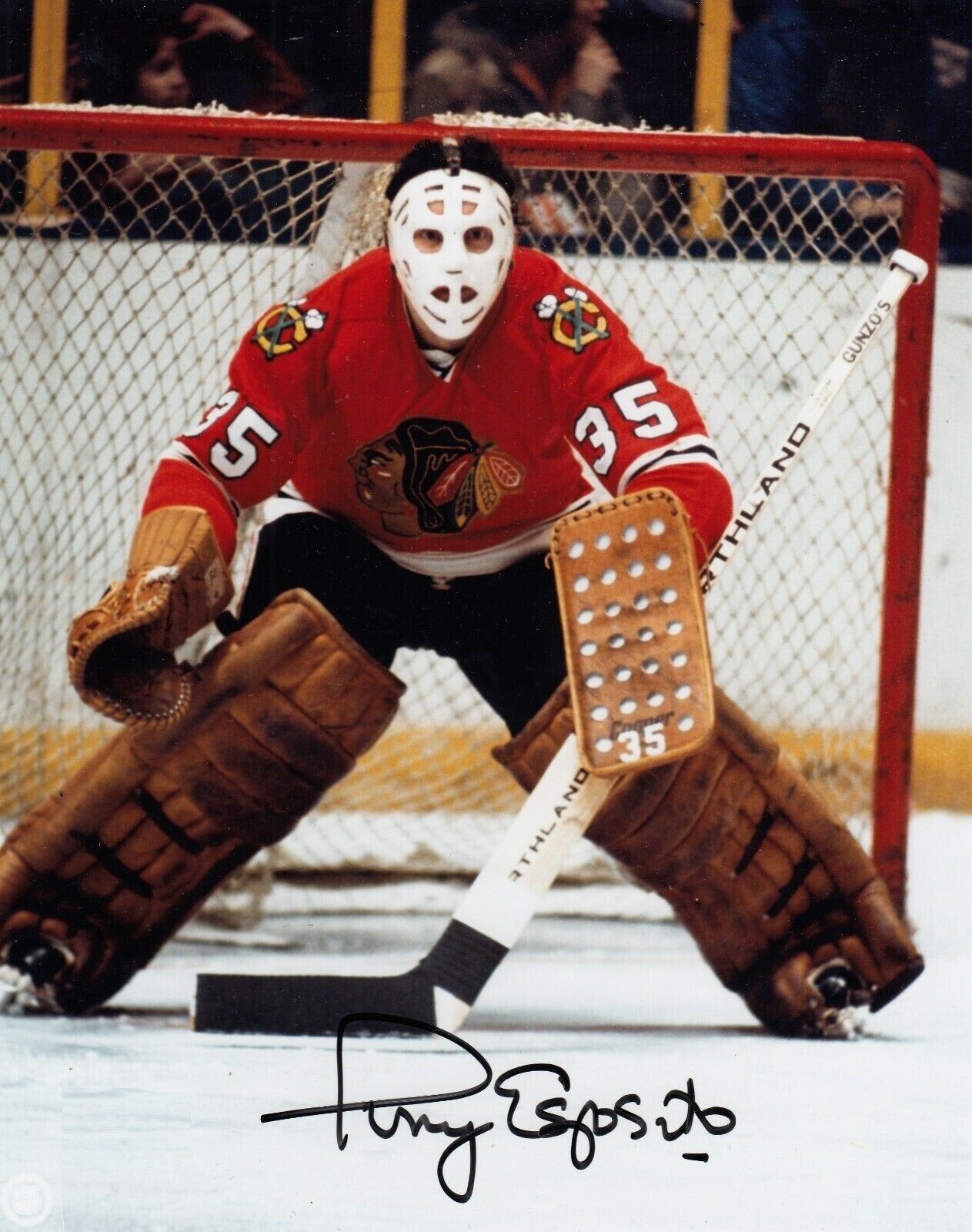 Tony Esposito Autographed Signed 8x10 Photo Poster painting ( Blackhawks HOF ) REPRINT