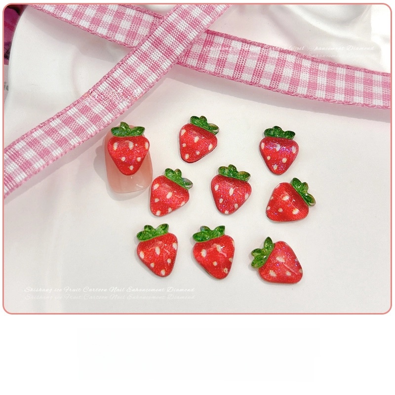 Nail Accessories Pineapple Grape Green Apple Lemon Peach Watermelon Cherry Strawberry Fruit Wear Nail Sticker