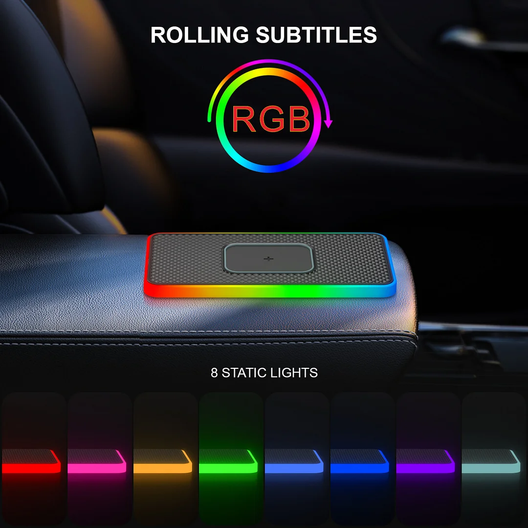 LED light-emitting car mobile phone wireless charger