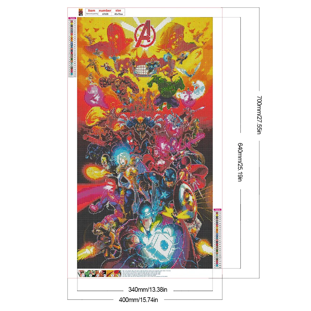 Diamond Painting - Full Round Drill - Marvel(Canvas|40*70cm)