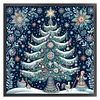 Christmas Tree-14CT Stamped Cross Stitch 40*40cm/15.75*15.75in tapestrymarket