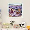 Picnic In Lavender Fields-11CT Stamped Cross Stitch 40*40cm/15.75*15.75in tapestrymarket