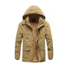 Men's Hooded Plush Thick Winter Jacket