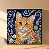 Diamond Painting-DIY Crystal Rhinestone Tabby Cat