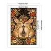 Rabbit Full Stamped Cross Stitch 11CT 3-Strand 40x60cm