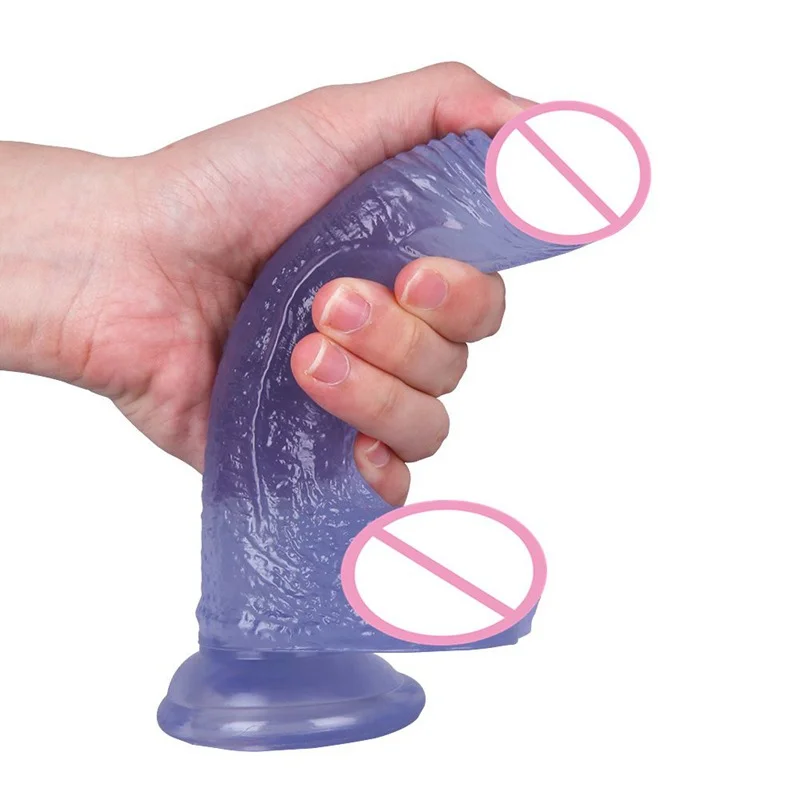 7 Inch Jelly Dildo - Rose Toy