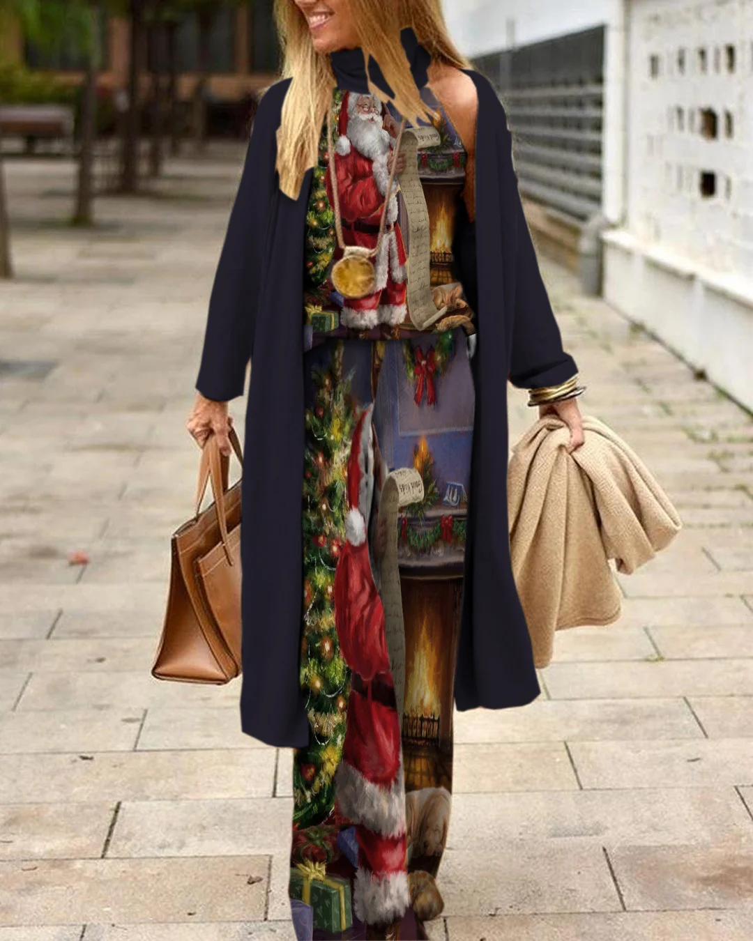 Herringbone Sweater Three-Piece Suit a3a9