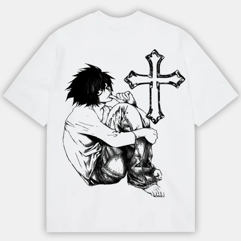 Death Note Printed Men's Oversized T-shirts