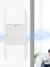 WiFi 6 Repeater Extender 1500Mbps Signal Booster Amplifier Dual Band 2.4G/5GHz