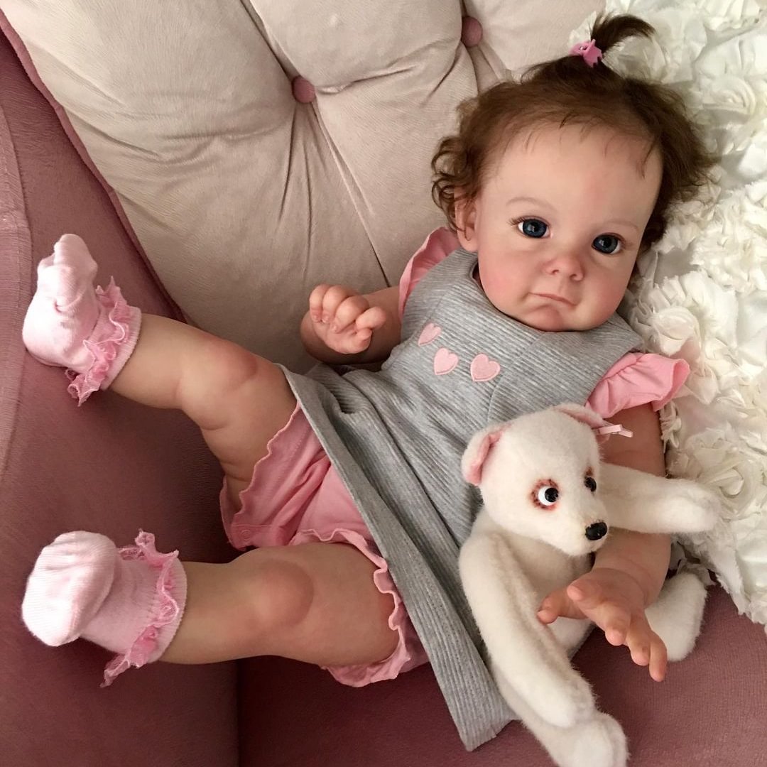 15'' Realistic Reborn Doll Girl Named Maddison with "Heartbeat" and Coos