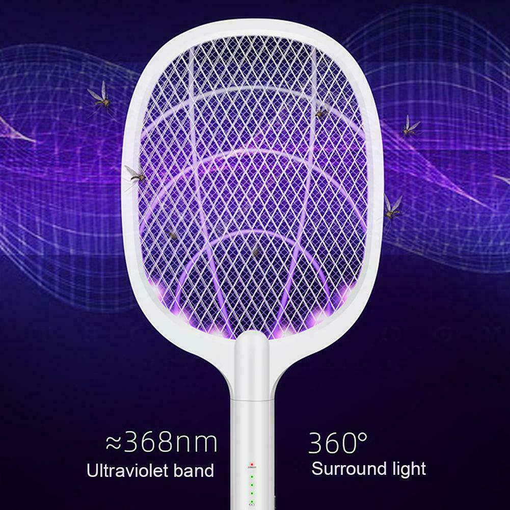 Image 6 - USB Mosquito Swatter Rechargeable Electric Flies Insect Racket Bug Killer Q8E9
