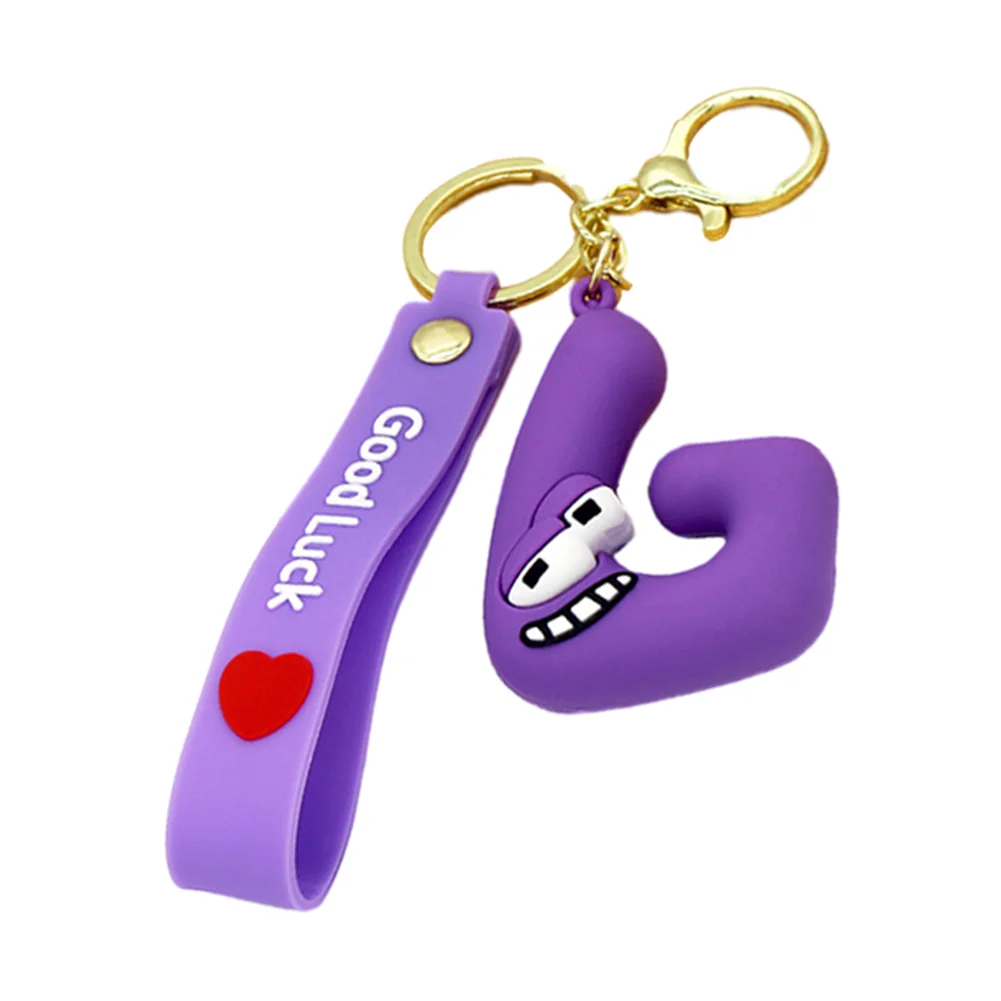 Letter A-Z Keychain Wacky Wizard Handbag Key Chain for Car Keys/Wallet/Backpack