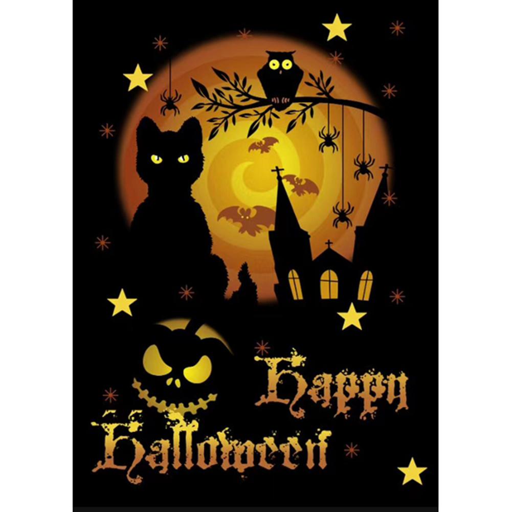 

30x40cm Round Drill Diamond Painting-Halloween Pattern, 501 Original