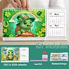 Turtle Diamond Art Monthly Flip Tabletop Calendar January 2027 - December 2028 Small Desktop Calendar Planner 24 Months for Living Room Bedroom Office Desk Gift Giving