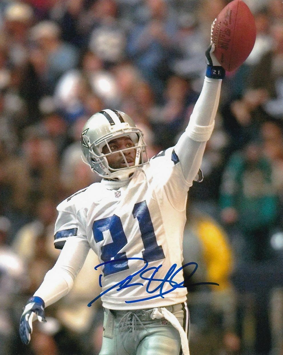 Deion Sanders Autographed Signed 8x10 Photo Poster painting ( Cowboys ) REPRINT