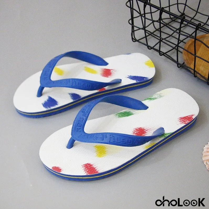 Women's & Men's Crab Color Matching And Summer Beach Flip Flops