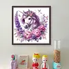 Floral Unicorn-11CT Stamped Cross Stitch 40*40cm/15.75*15.75in tapestrymarket