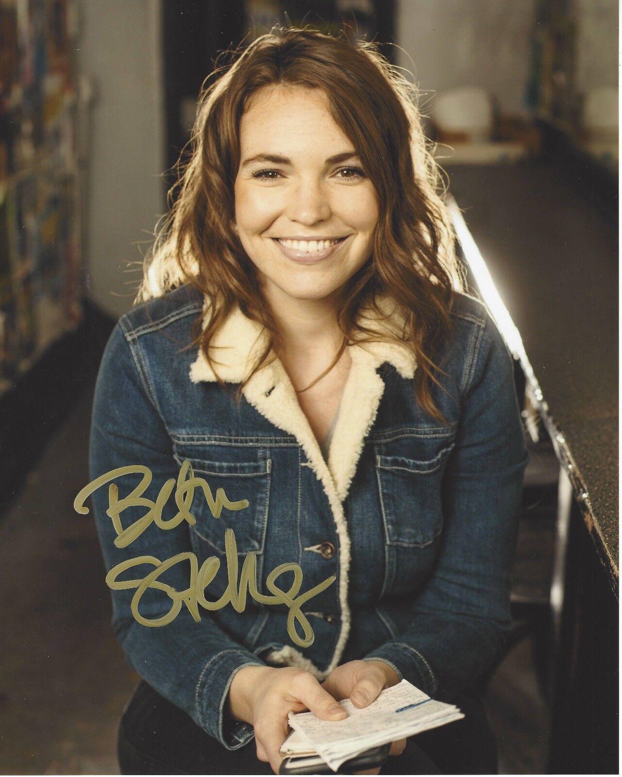 COMEDIAN BETH STELLING SIGNED 8x10 Photo Poster painting A w/COA NETFLIX THE STANDUPS LIVE