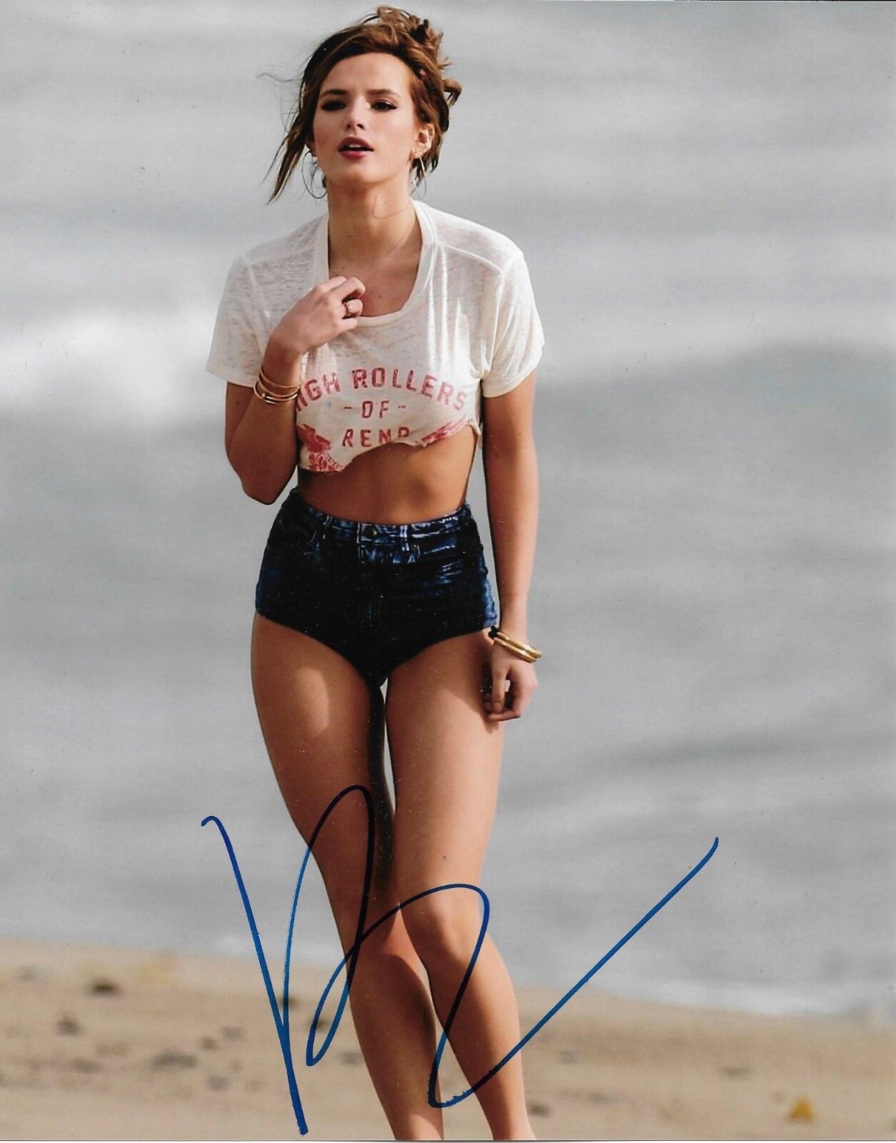 BELLA THORNE signed autographed MIDNIGHT SUN, SEXY MODEL 8x10 Photo Poster painting w/COA